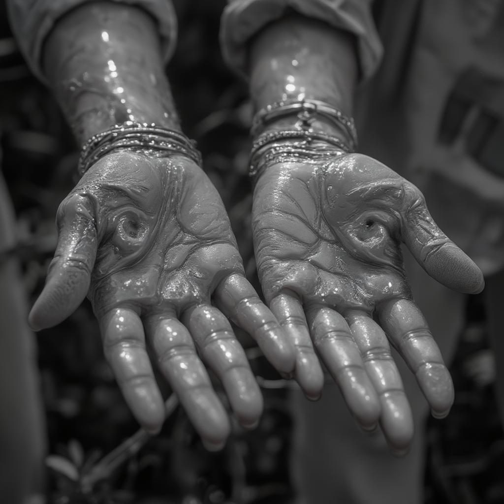 Elderly Couple Holding Hands