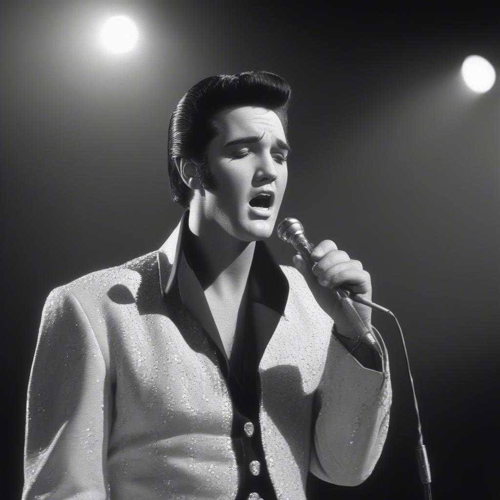 Elvis Presley Singing Can't Help Falling in Love