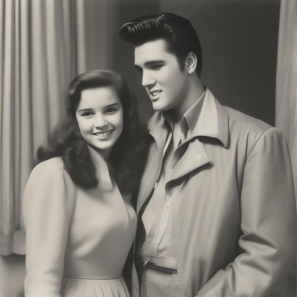 Elvis and Priscilla in Germany