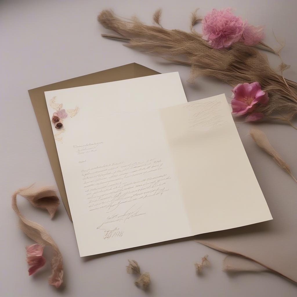 A handwritten letter, expressing love and affection through heartfelt words.