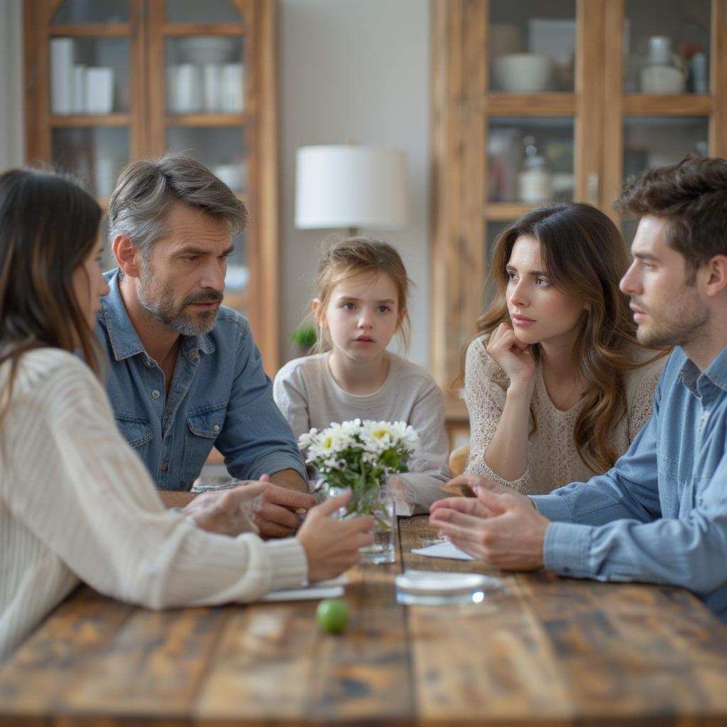 Family Discussing Issues