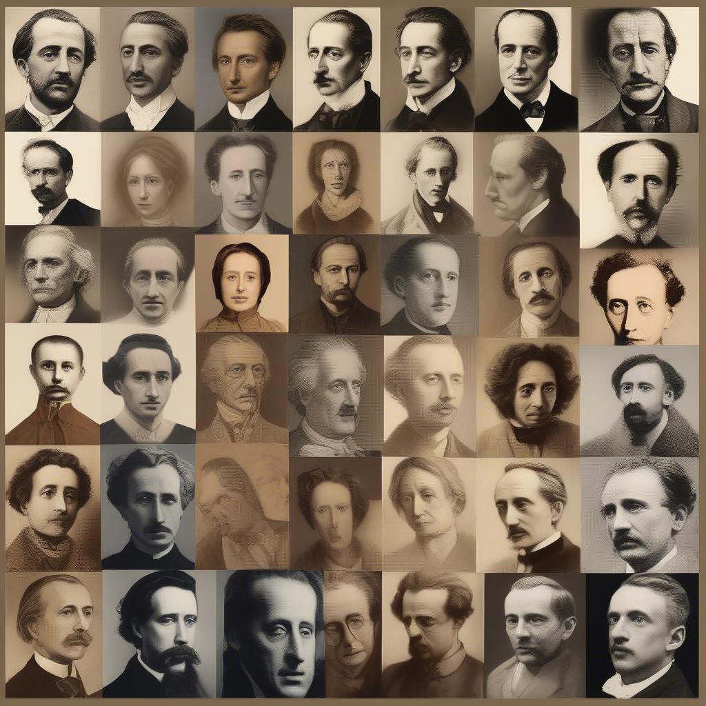 Portraits of Famous German Writers