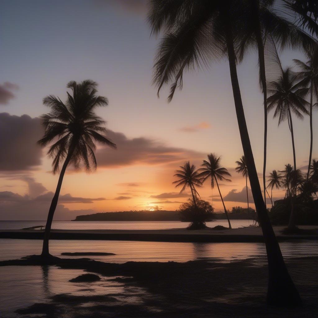 Fiji Beach Sunset during Love Island USA Season 6