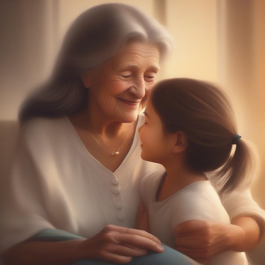 Grandmother Sharing Stories with Granddaughter