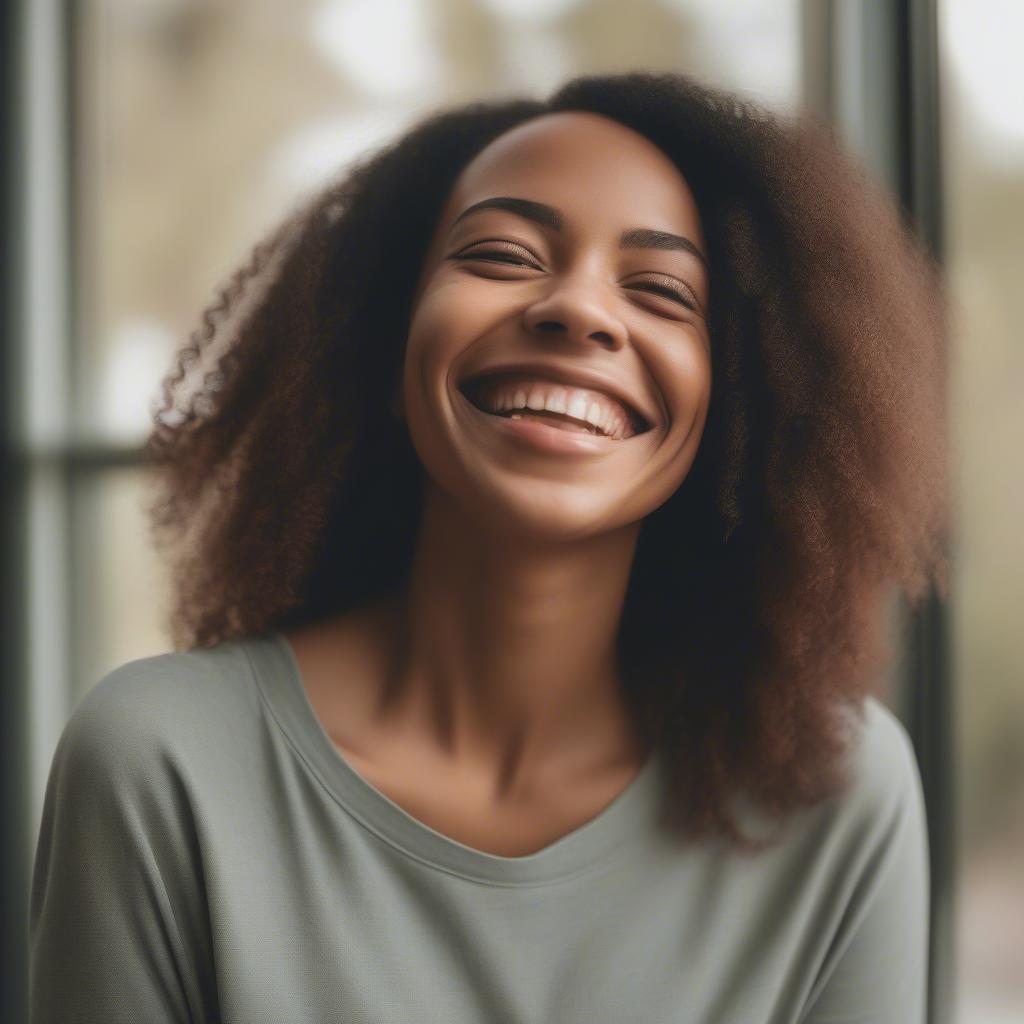 Woman Smiling Confidently