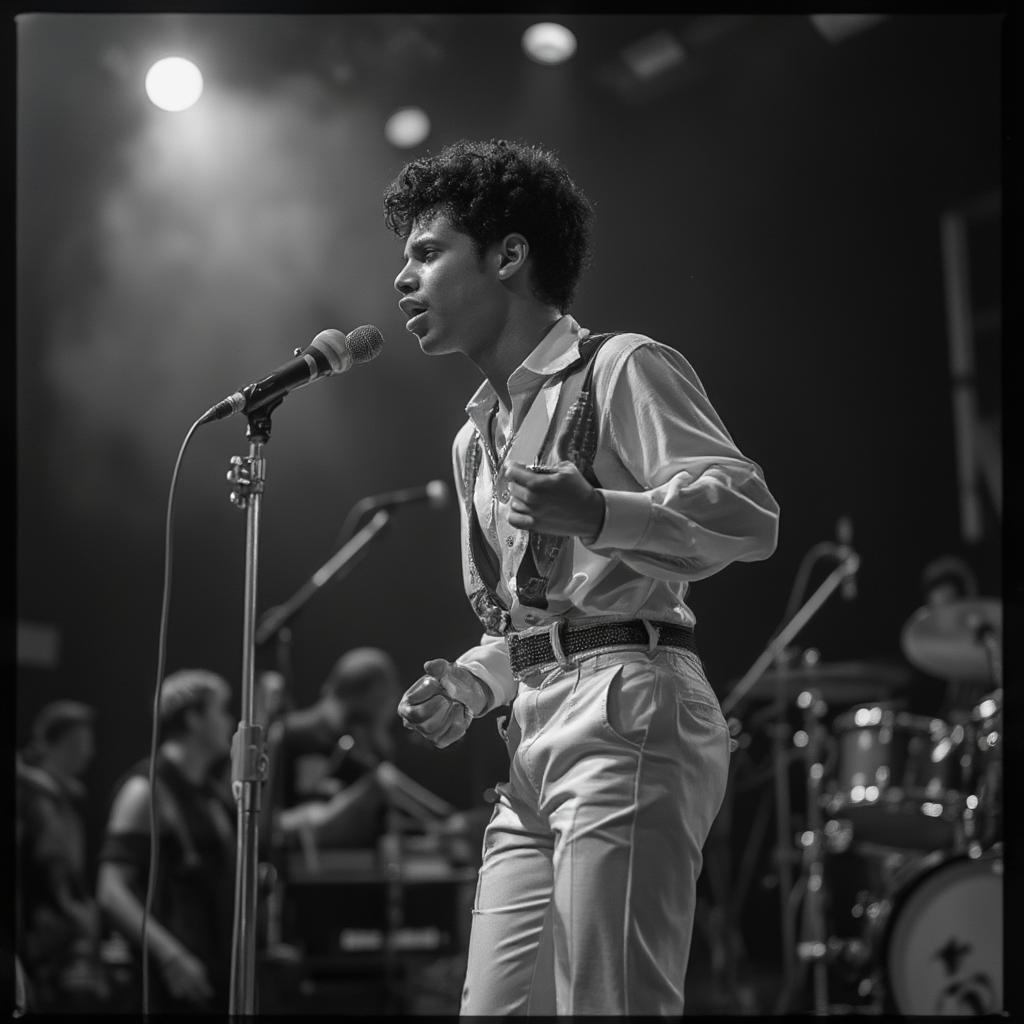 Frankie Lymon performing with The Teenagers