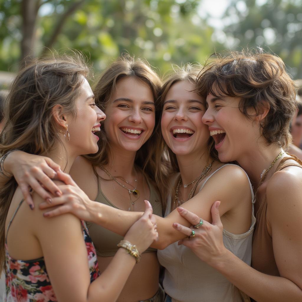 Group of Friends Hugging