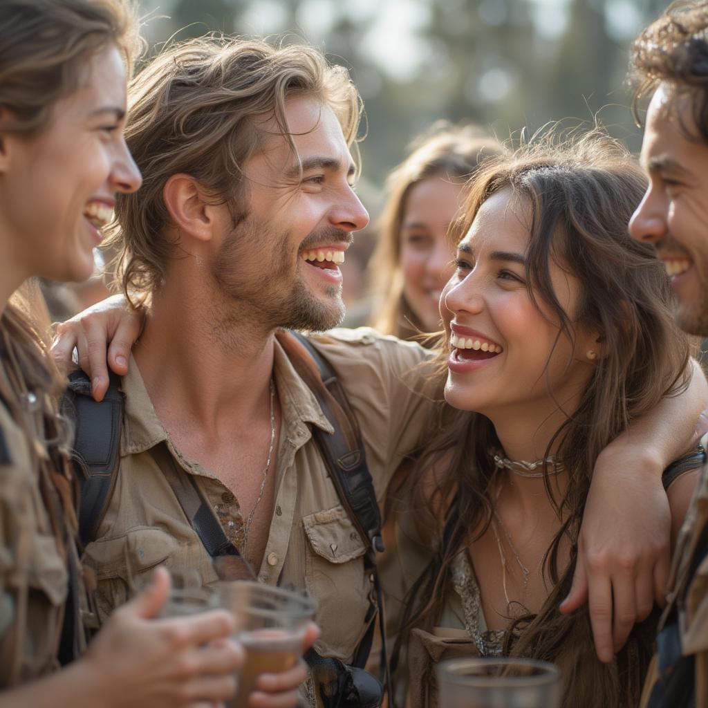 Friends offering support and encouragement to each other