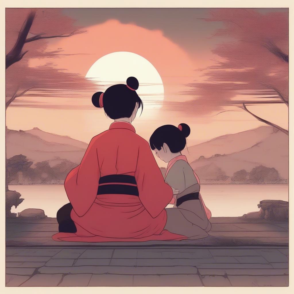 Garu and Pucca Sharing a Quiet Moment