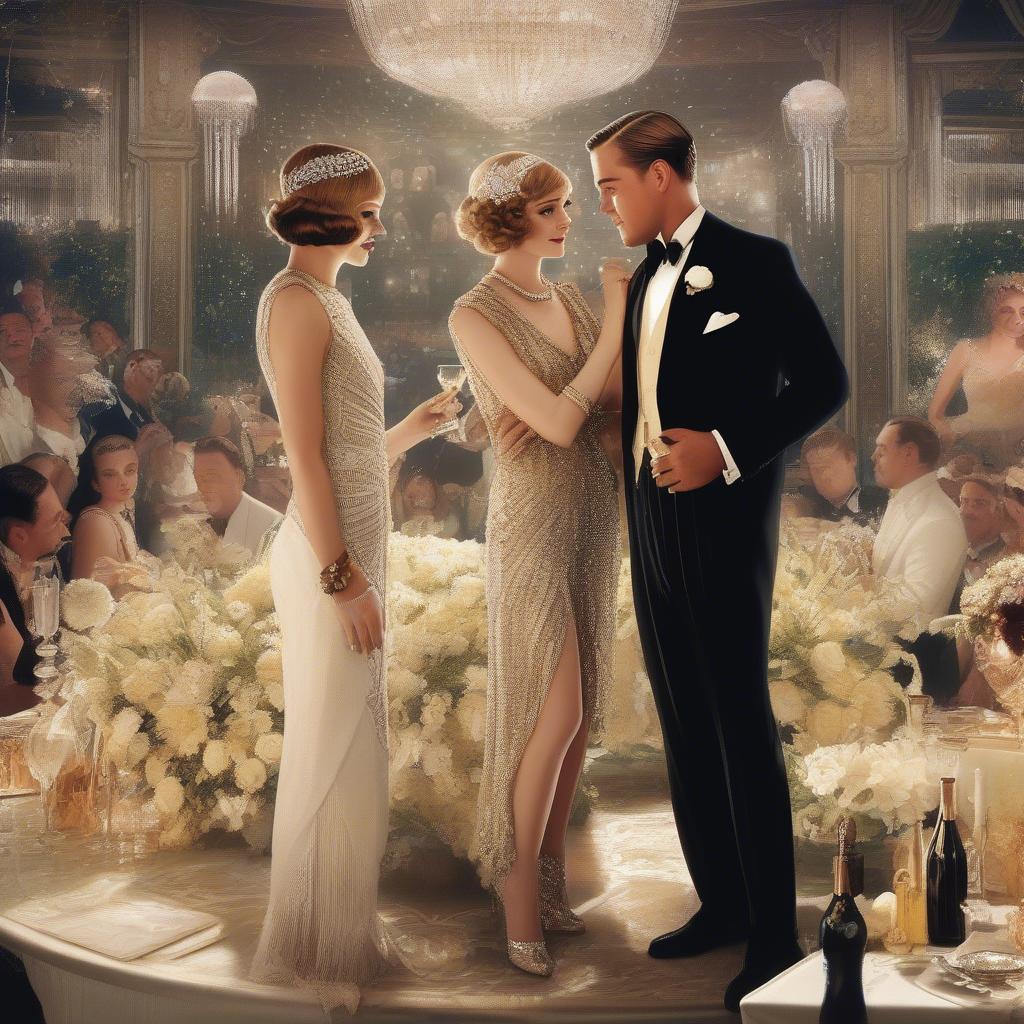 Gatsby and Daisy at a Party