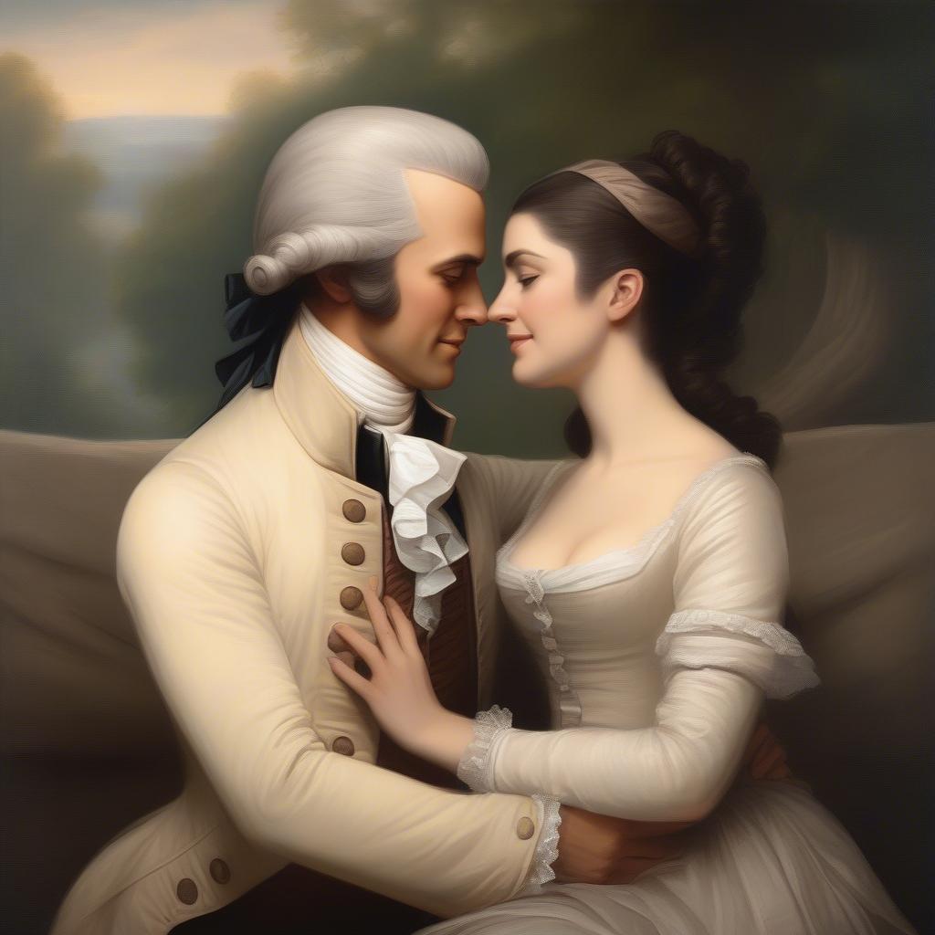 Hamilton and Eliza: A Portrait of Love and Devotion