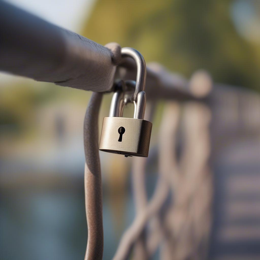 Heart-Shaped Lock Symbolizing Secret Love