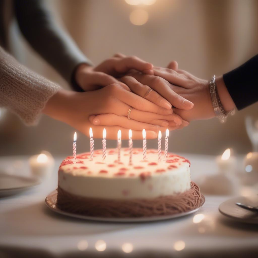 Couple Sharing a Tender Moment on Birthday