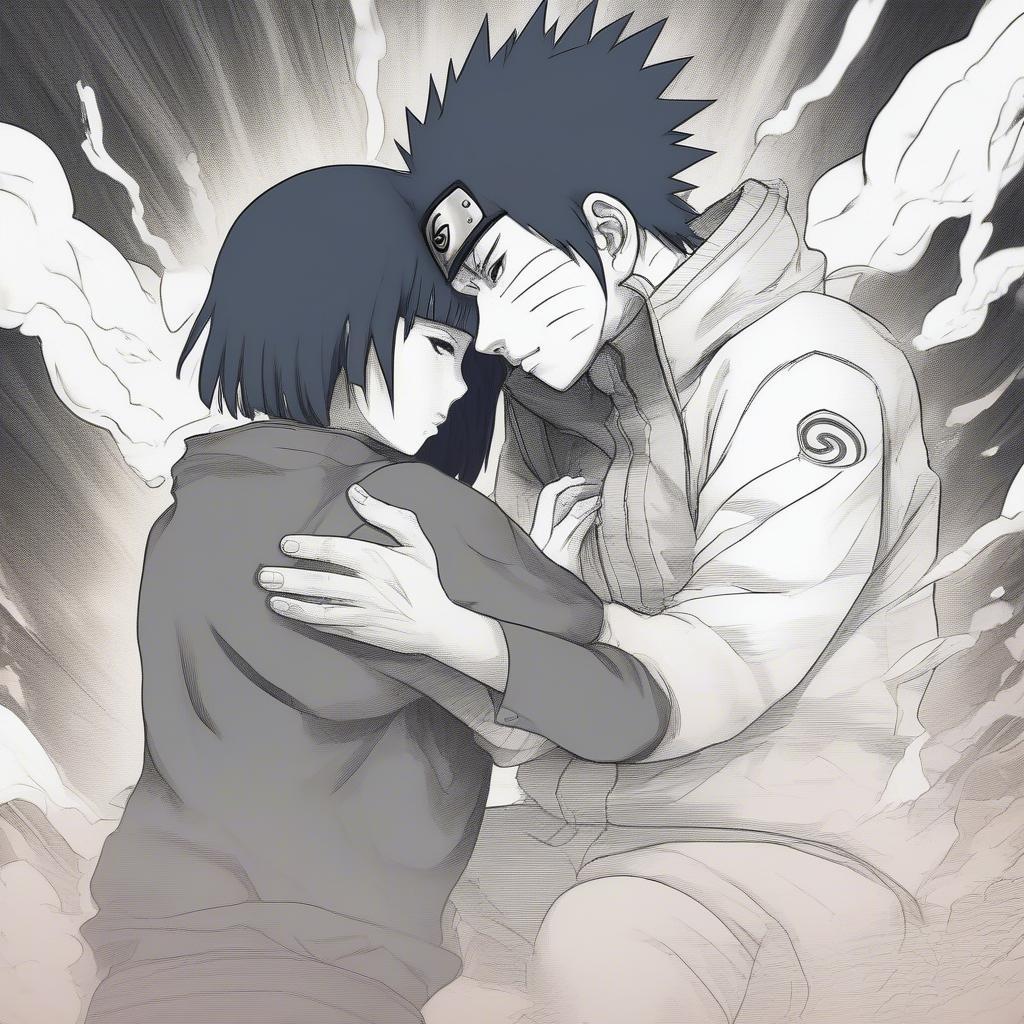 Hinata Protecting Naruto