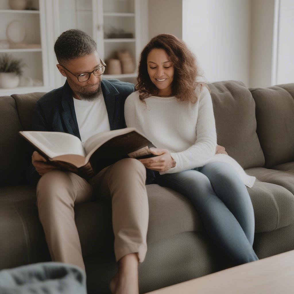 Couple Reading Bible Together