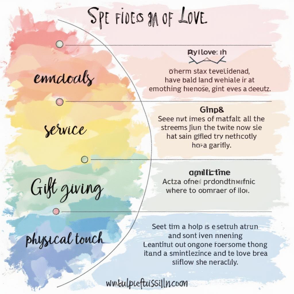 Spectrum of Love - Depicting various ways people experience and express love, from emotional intimacy to acts of service.