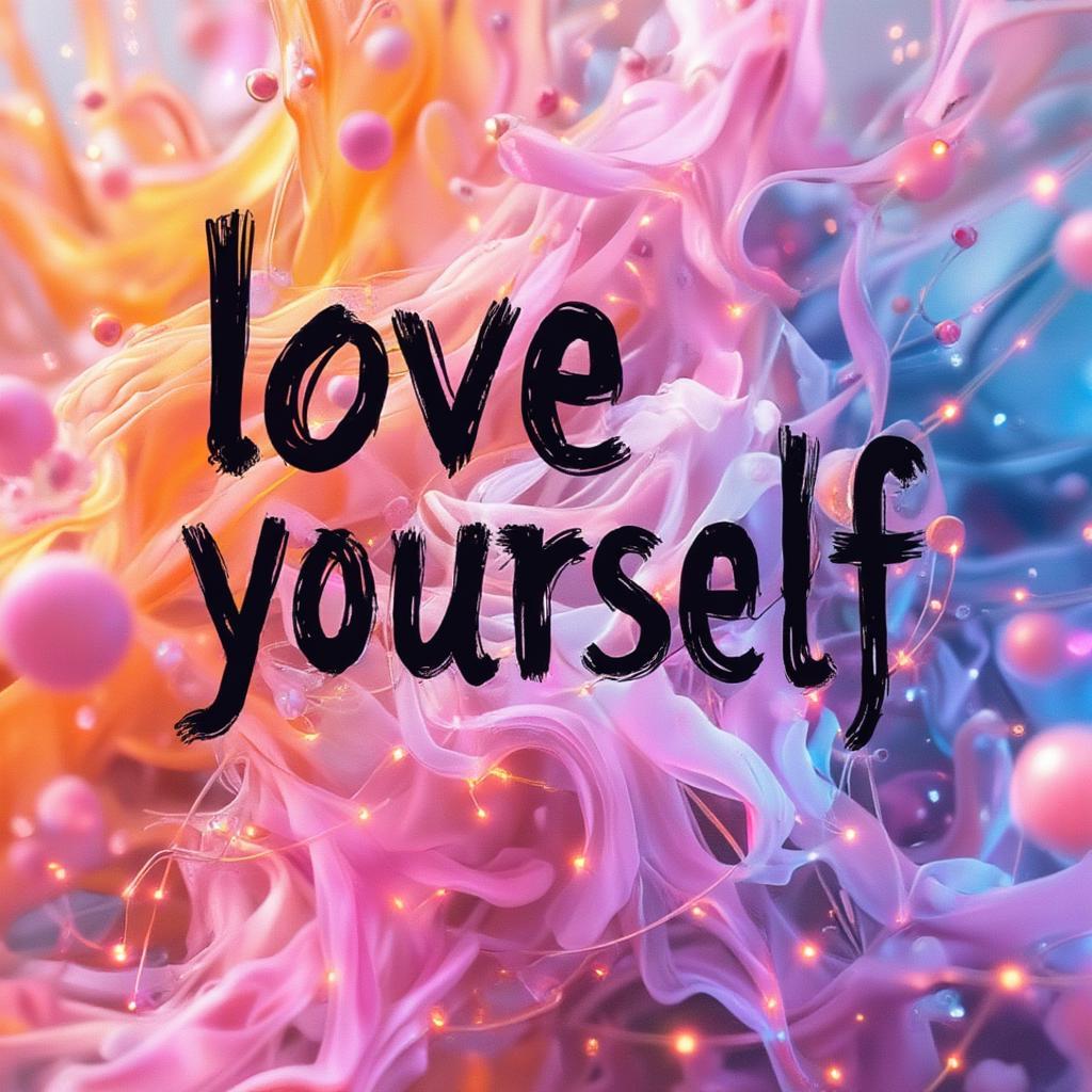 A Graphic with a Powerful Love Yourself Quote for Instagram