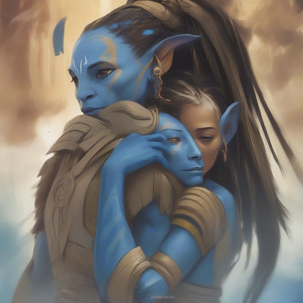 Jake and Neytiri's romantic bond amidst conflict