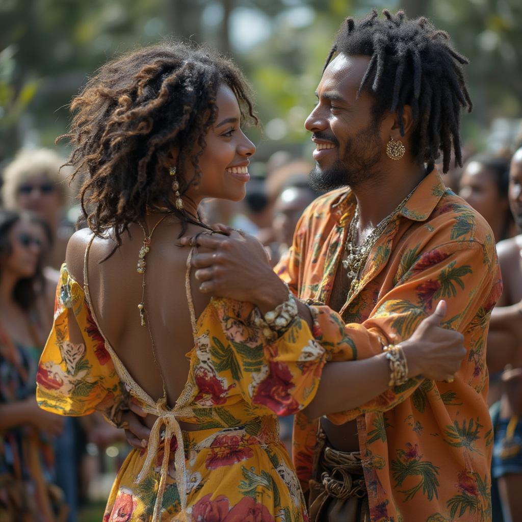 Jamaican Couple Dancing