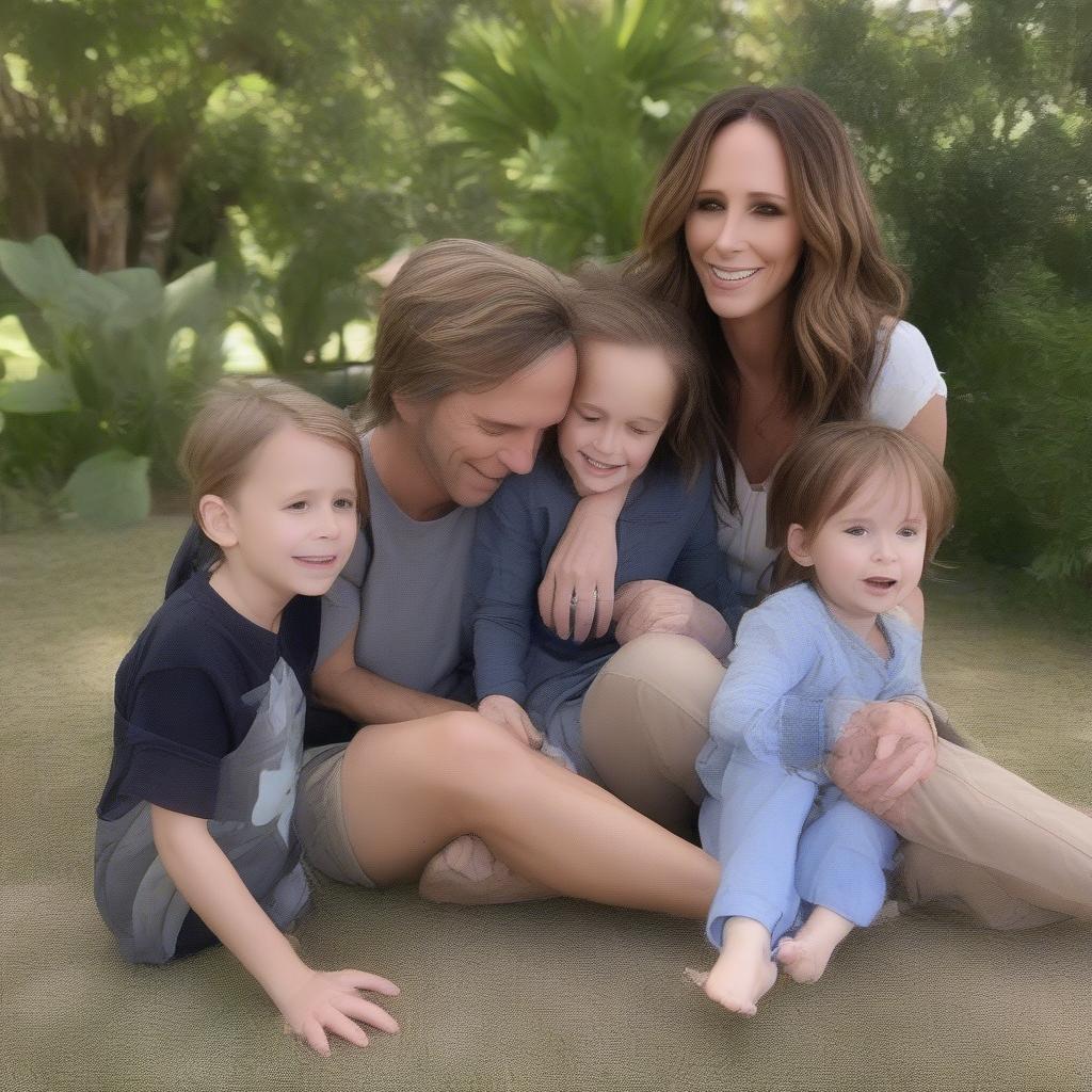 Jennifer Love Hewitt with her family