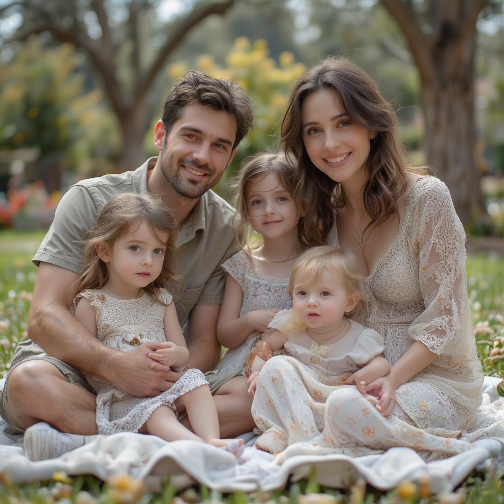 Jennifer Love Hewitt with her family