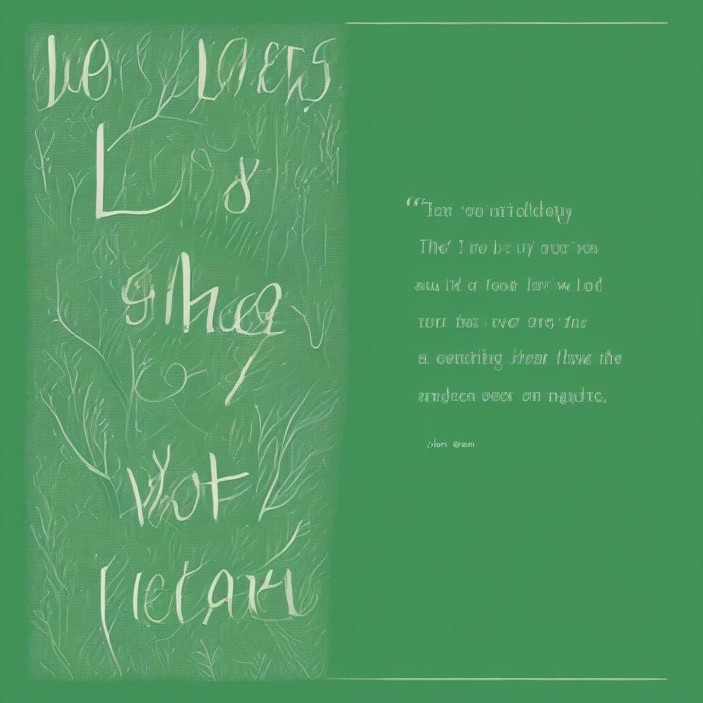 John Green Love Quotes Featured on Book Cover