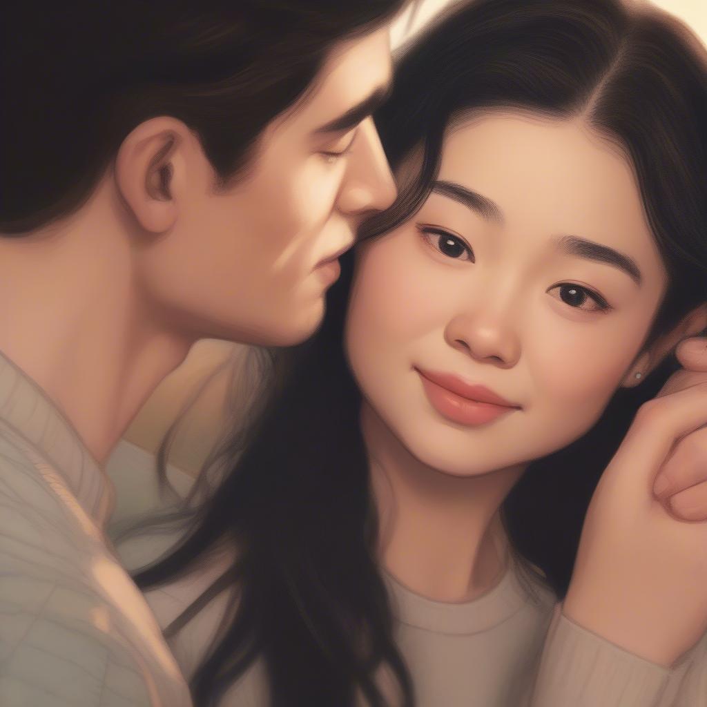 Lara Jean and Peter Sharing a Moment