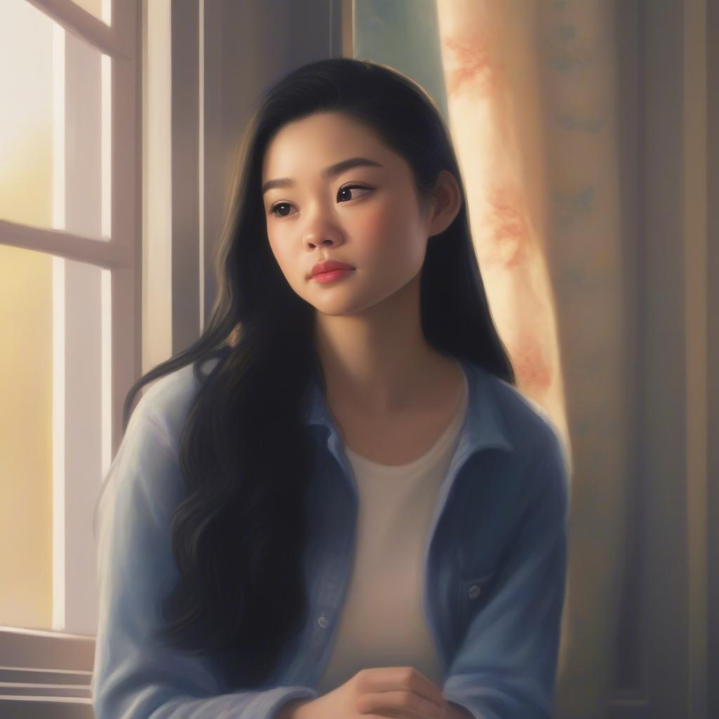 Lara Jean Contemplating Love