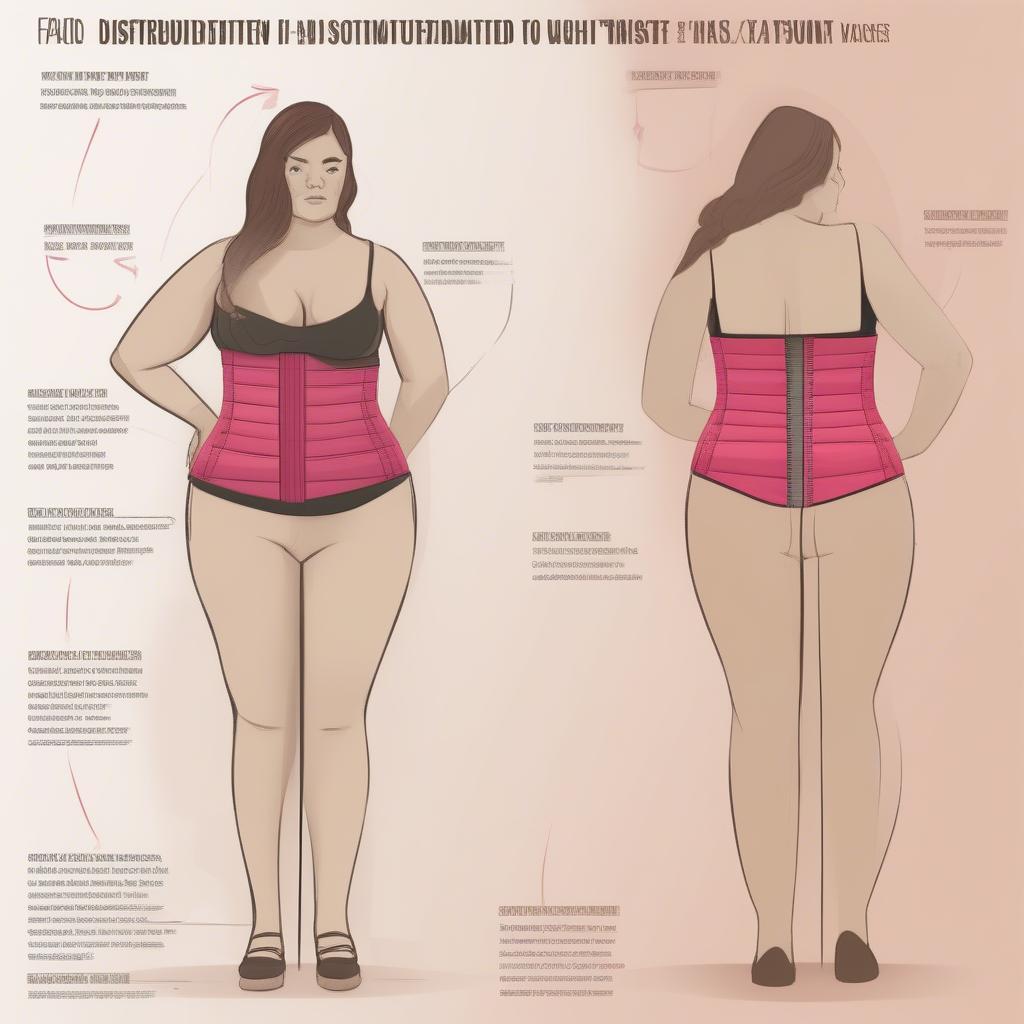 Fat redistribution with waist trainer