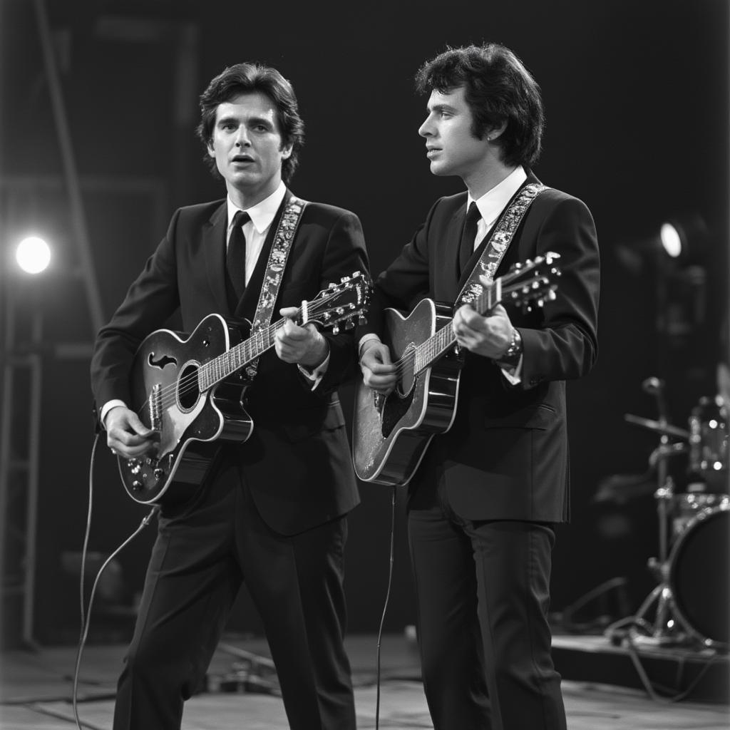 The Everly Brothers singing Love Hurts