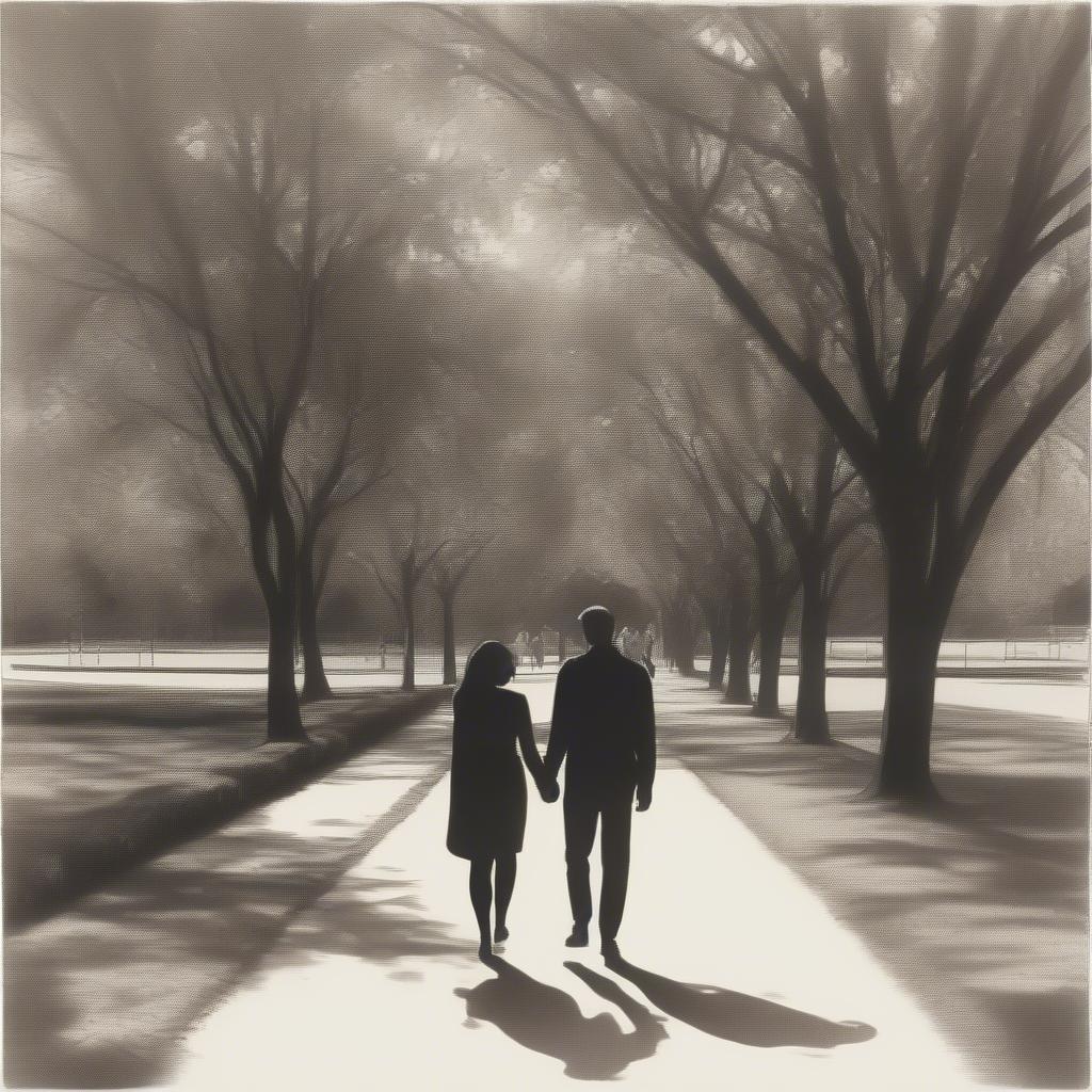 A couple walking hand-in-hand through a park, symbolizing the journey of a long-term relationship built on respect and commitment.