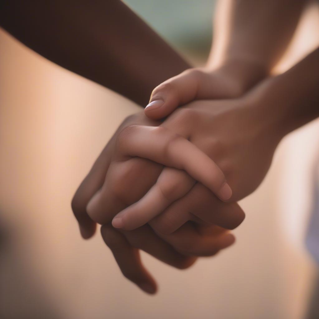 Young Couple Holding Hands