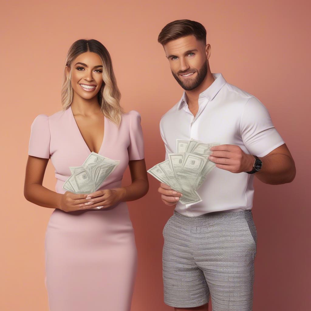 Love Island Couple Deciding Between Sharing or Stealing the Cash Prize