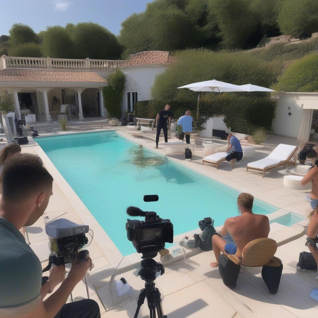 Love Island Filming Crew