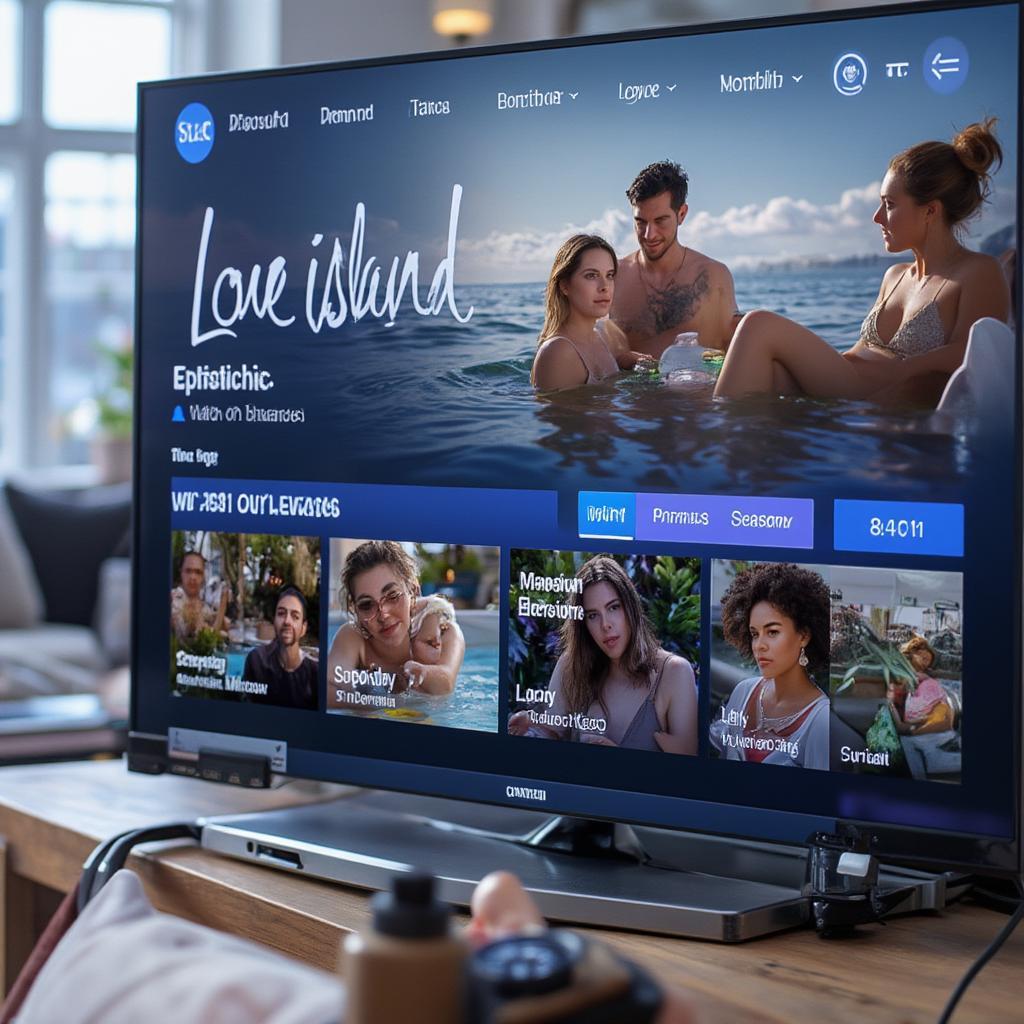 Love Island Streaming Platform Interface