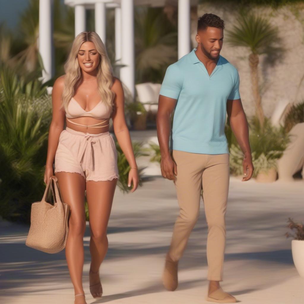 Love Island USA Couple Leaving Villa