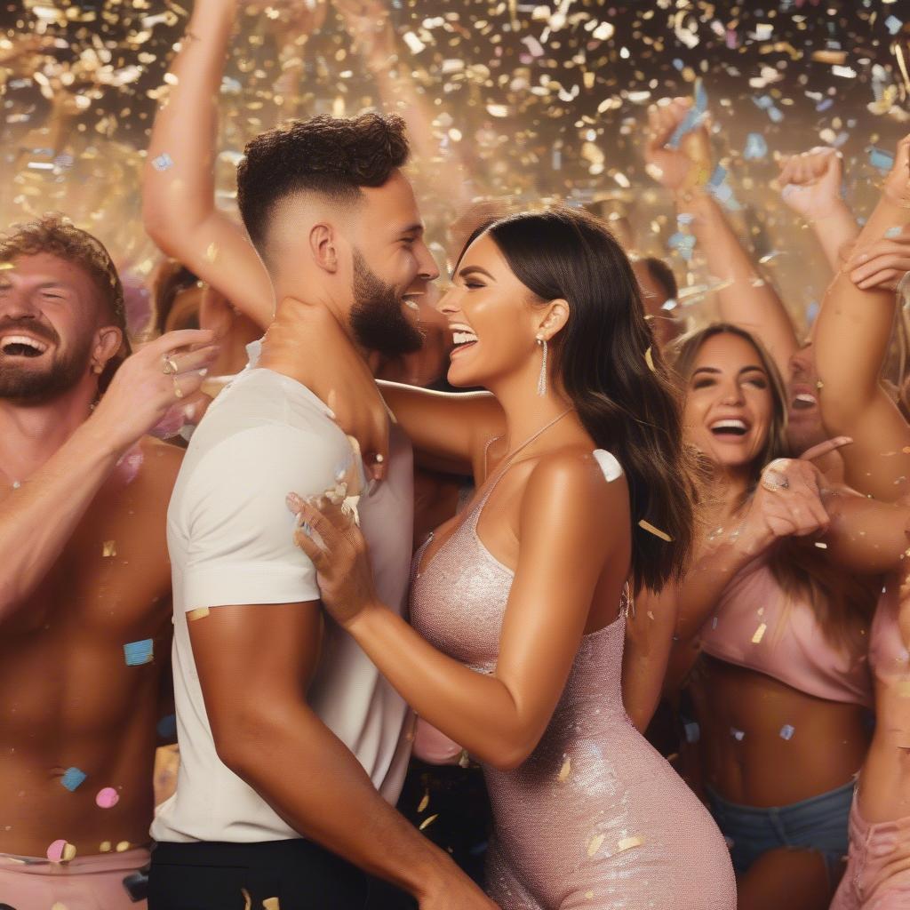 Love Island USA Season 5 Winners Celebrating