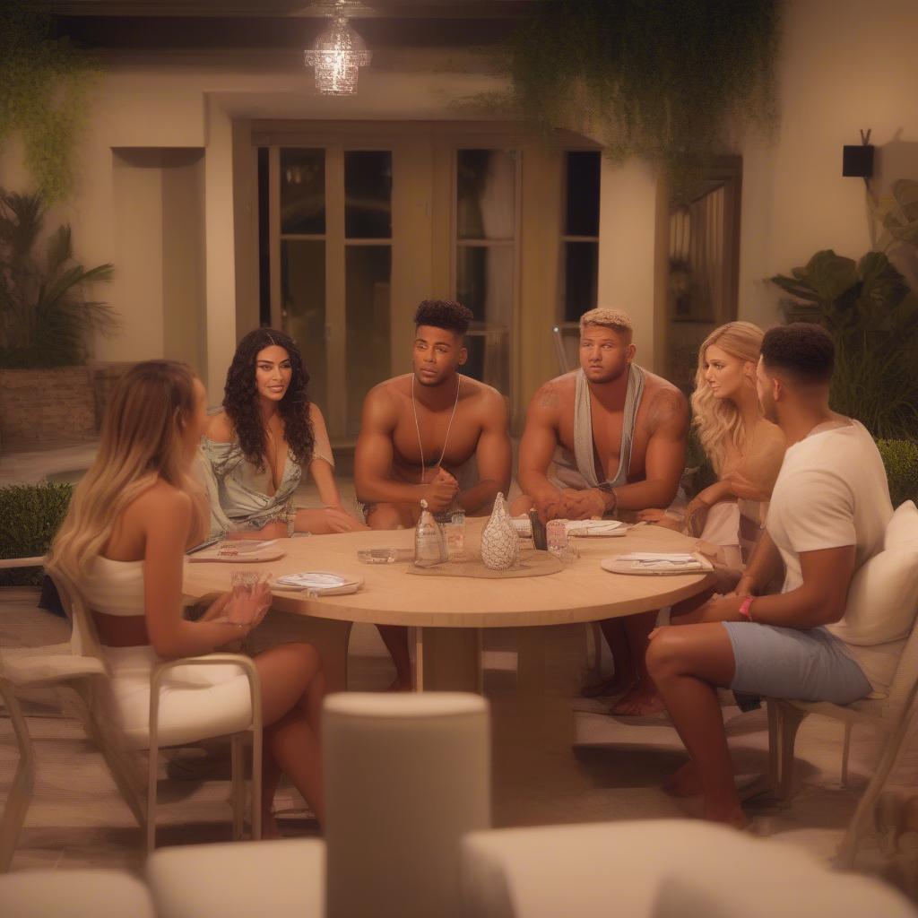 Love Island Villa Conversation