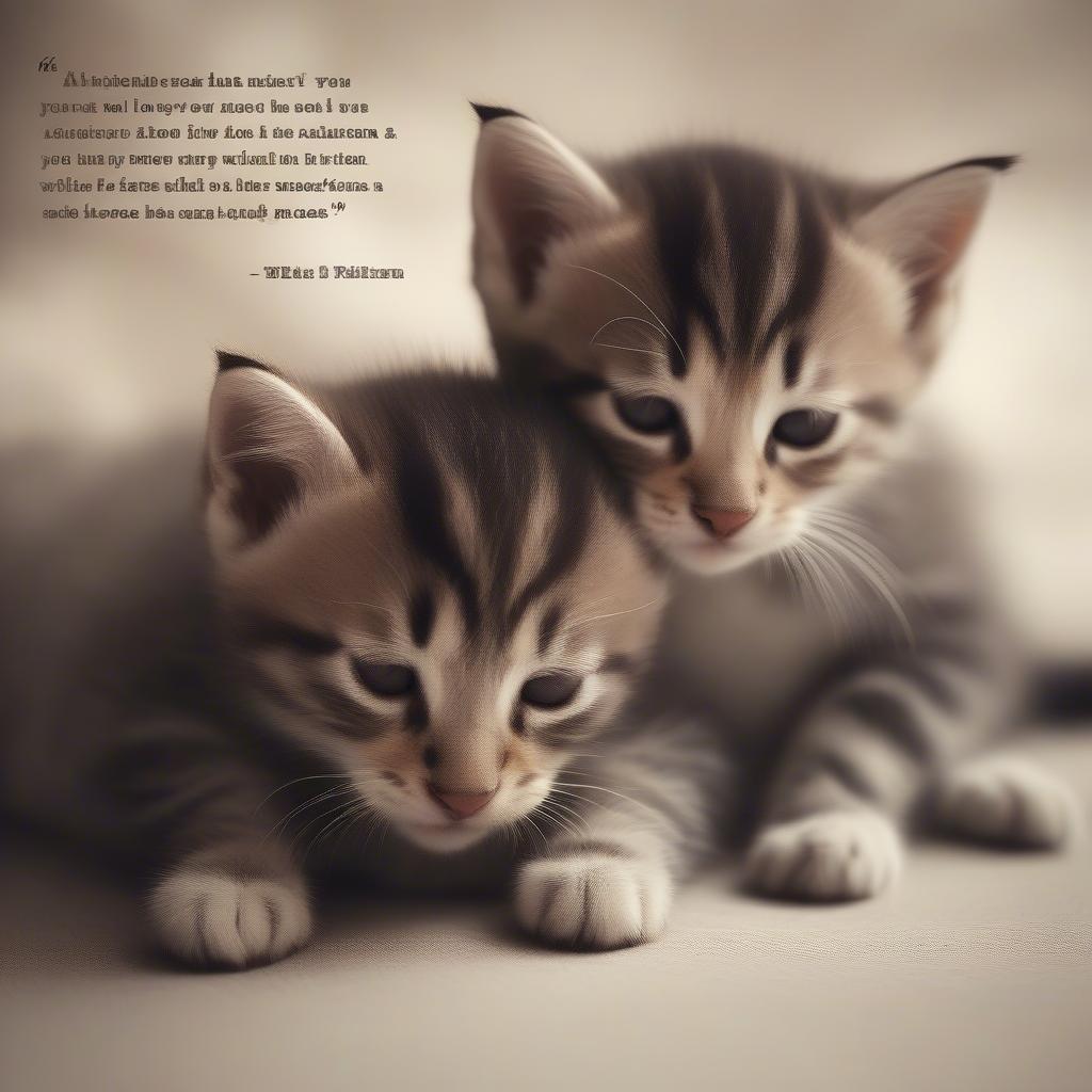 Cute animals with a heartwarming love quote