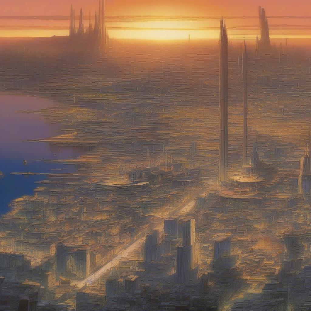 Macross City rebuilt after the war