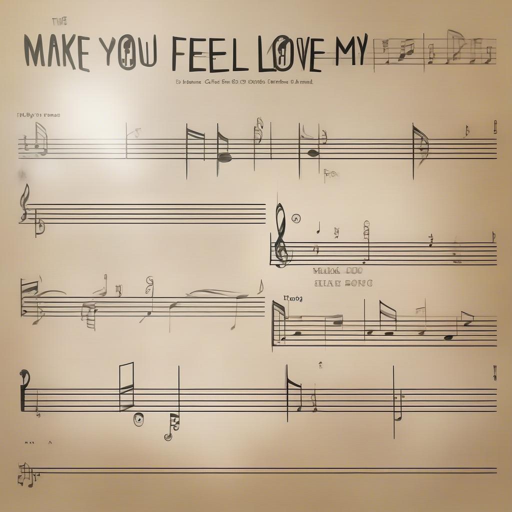 Sheet music for Make You Feel My Love