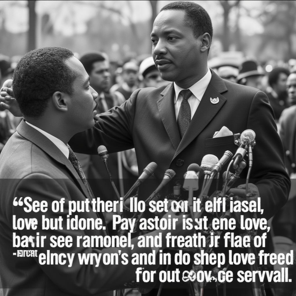 MLK quote on love in action