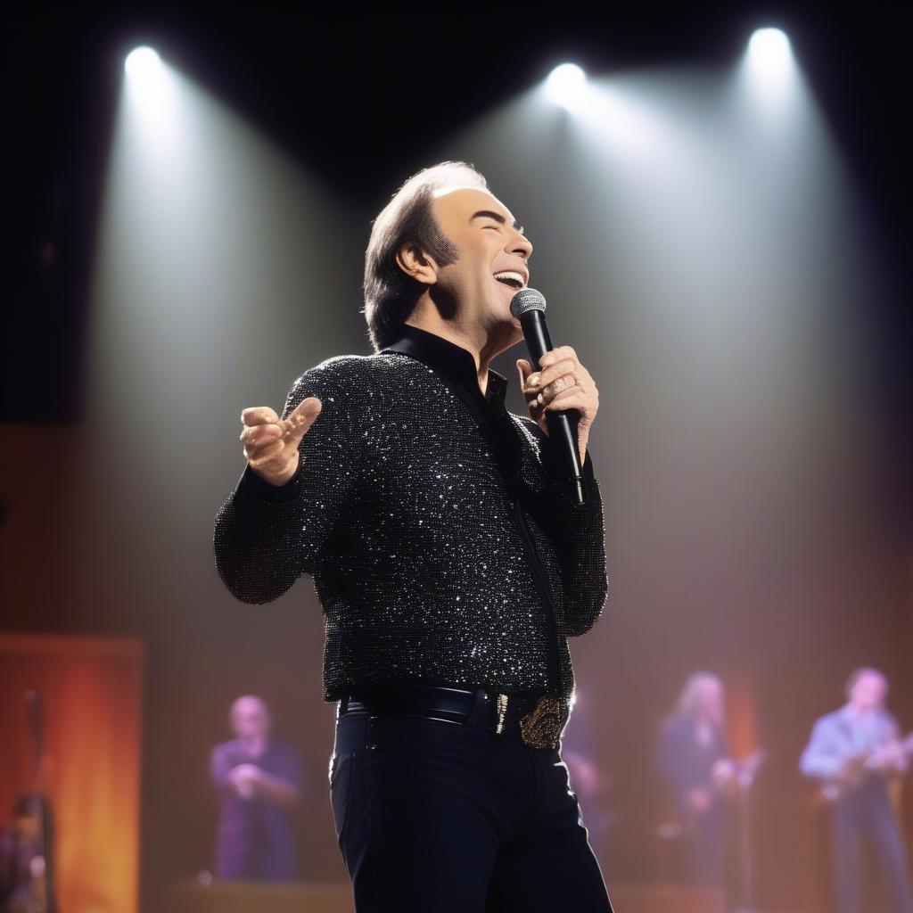 Neil Diamond Performing Sweet Caroline