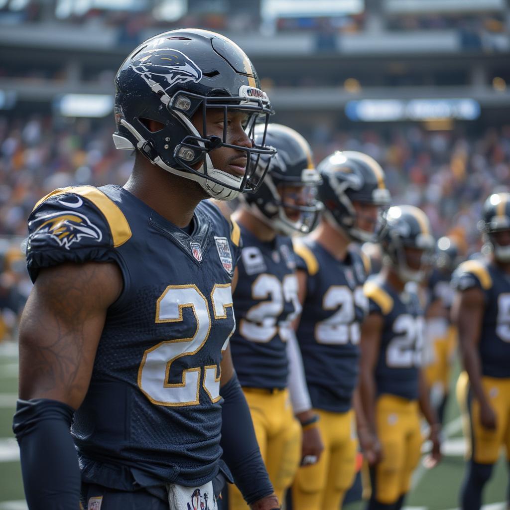 NFL Players Warming Up with "Be Love" Helmets