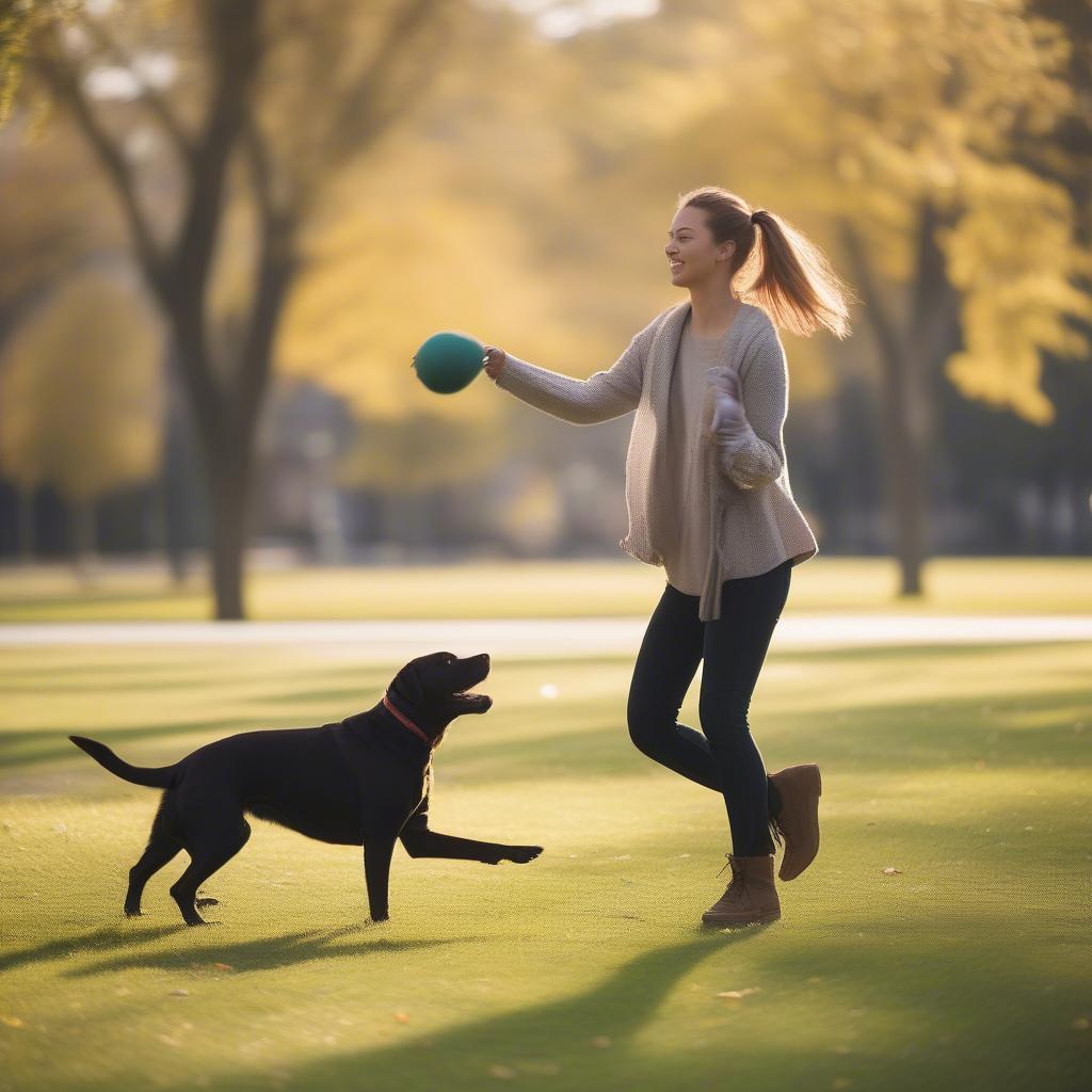 Playing with Dog