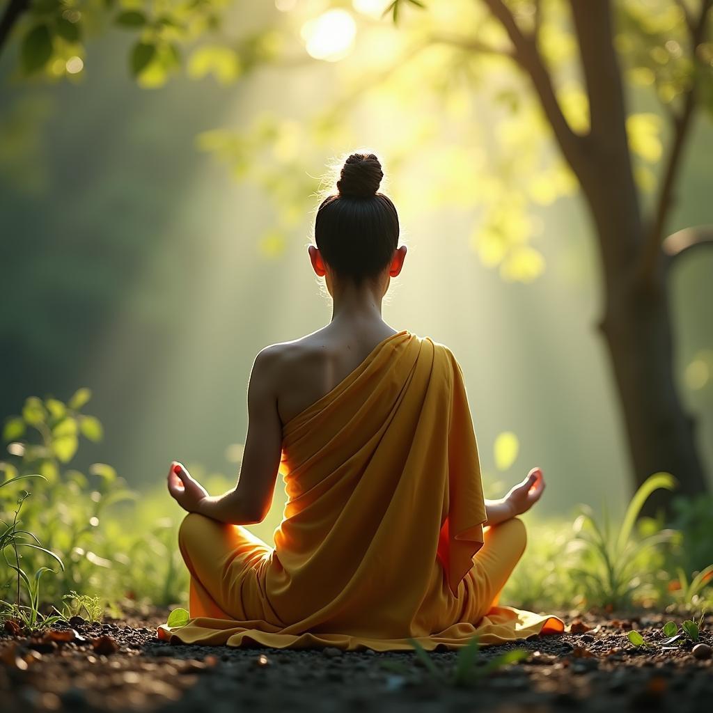 Practicing mindfulness through meditation