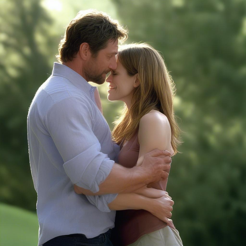 Hilary Swank and Gerard Butler in P.S. I Love You