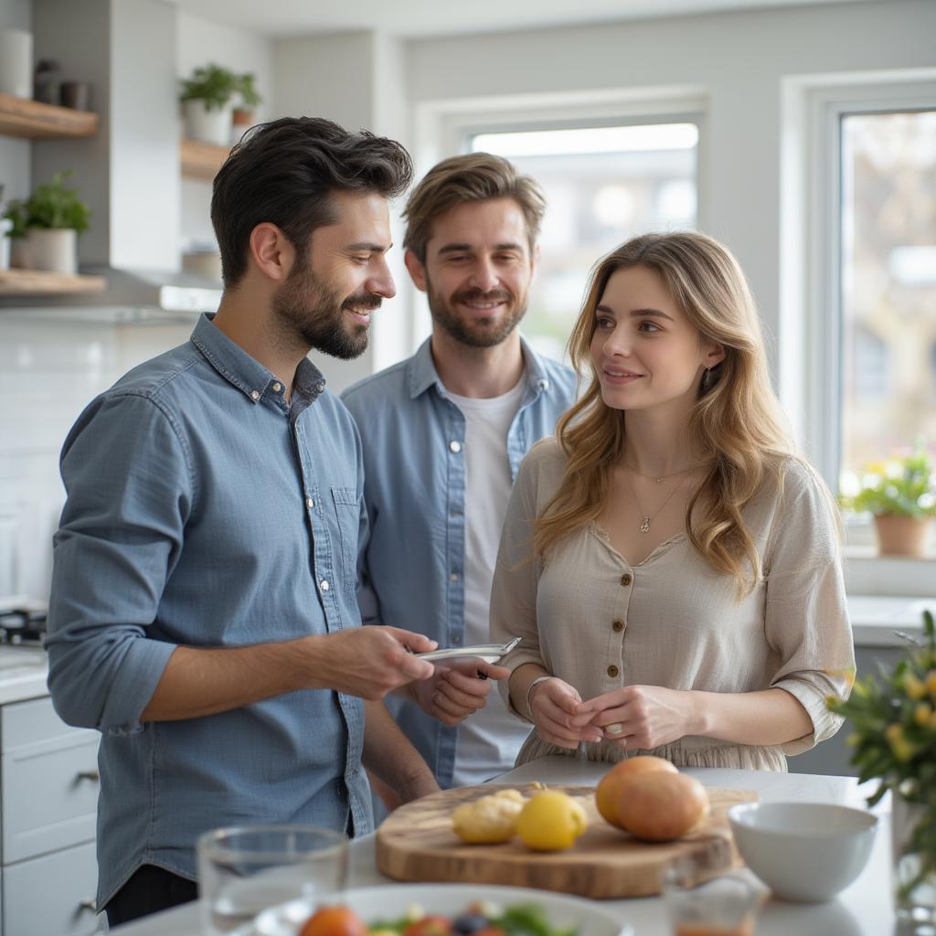 Real Estate Agent Showing a Property