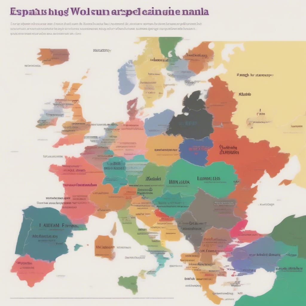 Map highlighting different Spanish-speaking regions with common love expressions.