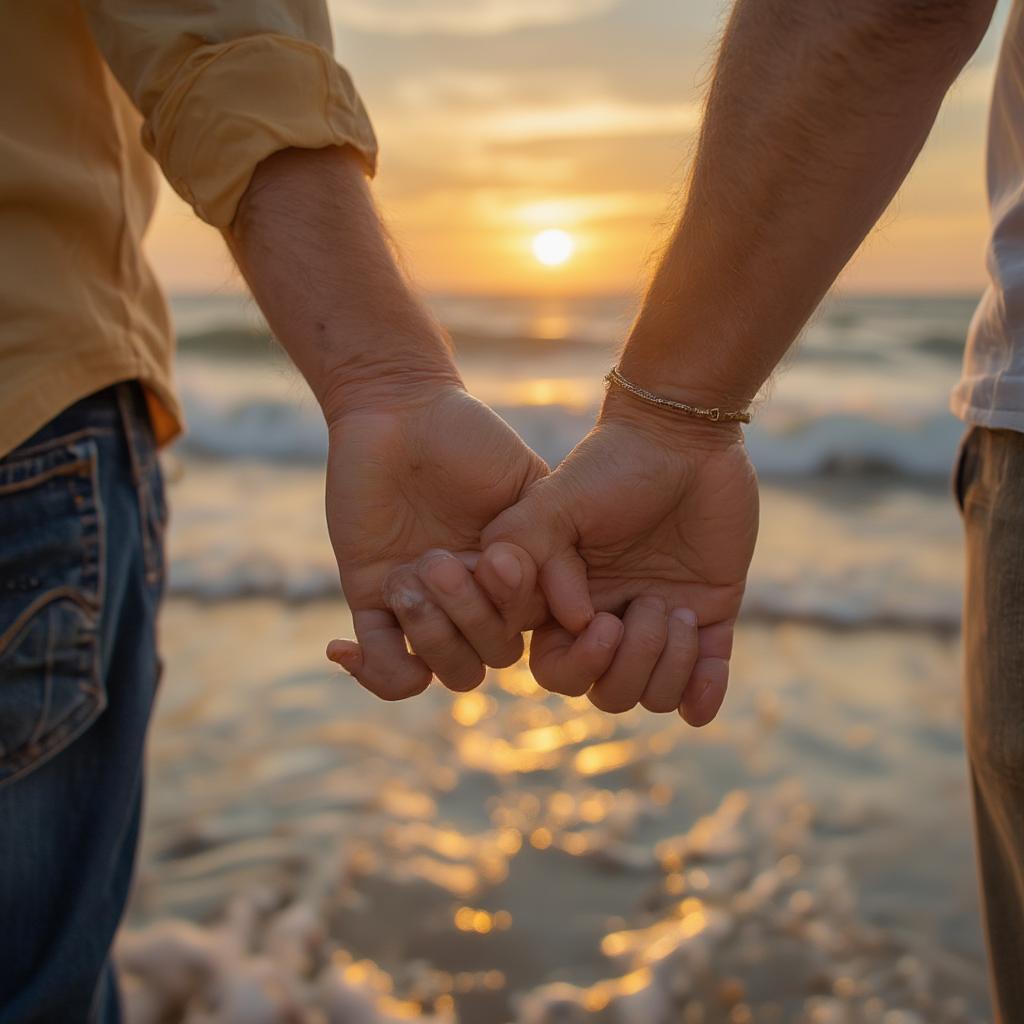 Couple Holding Hands Symbolizing Rekindled Love